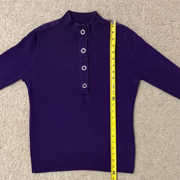 Ralph Lauren Deep Purple Knit Sweater - Picture 6 of 7